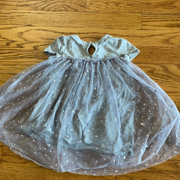 Gap | Baby Tulle Light Grey Silver Star Dress - Picture 3 of 4